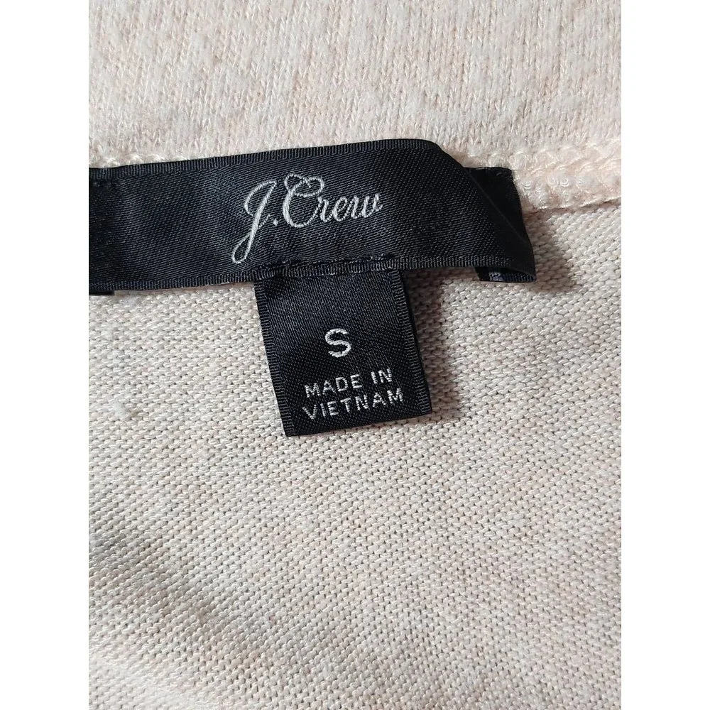 J. Crew Womens Peach Cross Body Sweater Sz Small - Slight Flaw On Left‎ Sleeve